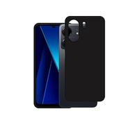Cazy Coque compatible avec Xiaomi Poco C65 Coque en Silicone - Coque Flexible - Noir
