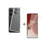 Cazy Coque et Verre Trempé Compatible avec OnePlus Nord 3 5G - Contenir 1 Coque Silicone +
