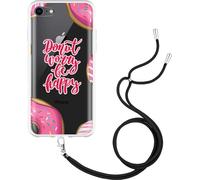 Cazy Étui avec chaîne Compatible avec iPhone 7 - Donut Worry