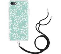 Cazy Étui avec chaîne Compatible avec iPhone 7 - Fleurs de printemps