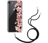 Cazy Étui avec chaîne Compatible avec iPhone 8 - Branche de fleur