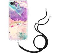 Cazy Étui avec chaîne Compatible avec iPhone 8 - Couleurs de rêve