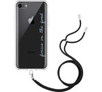 Cazy Étui avec chaîne Compatible avec iPhone SE 2022 - Focus On The Good