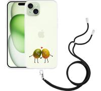 Cazy Étui avec cordon adapté à l'iPhone 15 Plus Étui avec cordon - Mango Mates