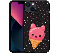 Cazy Étui noir Compatible avec iPhone 13 - Cône de glace