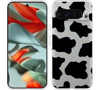 Cazy Housse adaptée à Google Pixel 9 Pro XL Housse en silicone - Taches de vache