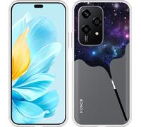 Cazy Housse adaptée à Honor 200 Lite Housse en silicone - Baguette magique de galaxie