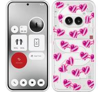 Cazy Housse adaptée à Nothing Phone (2a) / (2a) Plus Housse en silicone - Lunettes de soleil en forme de cœur