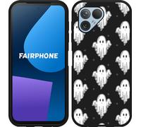 Cazy Housse adaptée au Fairphone 5 Housse silicone Noir - Fantômes