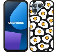 Cazy Housse adaptée au Fairphone 5 Housse silicone Noir - Oeuf