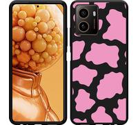 Cazy Housse adaptée au HMD Pulse+ Housse silicone Noir - Taches de vache roses