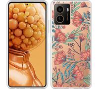 Cazy Housse adaptée au HMD Pulse+ Housse silicone - Roses coquelicots