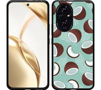 Cazy Housse adaptée au Honor 200 Housse silicone noir - Noix de coco