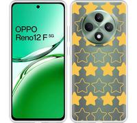 Cazy Housse adaptée au modèle Oppo Reno12 F (5G) Housse en silicone - Starlight Charm