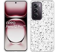 Cazy Housse adaptée au modèle Oppo Reno12 Pro Housse en silicone - Aspect terrazzo