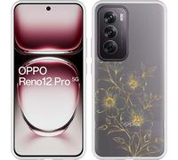 Cazy Housse adaptée au modèle Oppo Reno12 Pro Housse en silicone - Mystic Flower