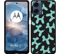 Cazy Housse adaptée au Motorola Moto G04 / G04s / G24 / G24 Power Noir - Ballon de baudruche
