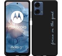 Cazy Housse adaptée au Motorola Moto G04 / G04s / G24 / G24 Power Noir - Focus On The Good