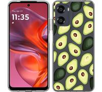 Cazy Housse adaptée au Motorola Moto G05 Housse en silicone - Avocados