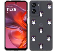 Cazy Housse adaptée au Motorola Moto G05 Housse en silicone - Chiller comme un pingouin