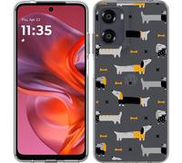Cazy Housse adaptée au Motorola Moto G05 Housse en silicone - Teckel