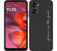 Cazy Housse adaptée au Motorola Moto G05 Housse silicone Noir - Focus On The Good