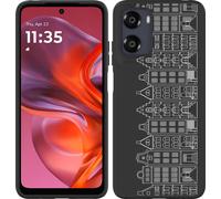 Cazy Housse adaptée au Motorola Moto G05 Housse silicone Noir - Maisons de canal I