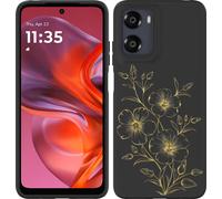 Cazy Housse adaptée au Motorola Moto G05 Housse silicone Noir - Mystic Flower