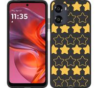 Cazy Housse adaptée au Motorola Moto G05 Housse silicone Noir - Starlight Charm
