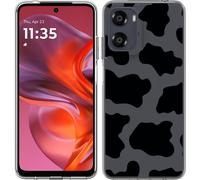 Cazy Housse adaptée au Motorola Moto G05 Housse silicone - Taches de vache