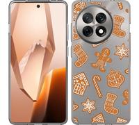 Cazy Housse adaptée au OnePlus 13R Housse silicone Biscuit de Noël