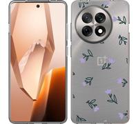 Cazy Housse adaptée au OnePlus 13R Housse silicone Fleurs lilas