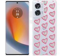 Cazy Housse adaptée au Oppo Find X8 Pro Housse silicone - Coeurs à pois