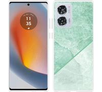 Cazy Housse adaptée au Oppo Find X8 Pro Housse silicone - Marbre vert