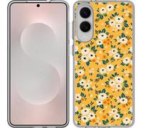 Cazy Housse adaptée au Samsung Galaxy S25 Edge Housse en silicone - Impression florale vintage
