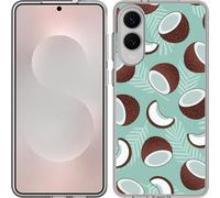 Cazy Housse adaptée au Samsung Galaxy S25 Edge Housse en silicone - Noix de coco