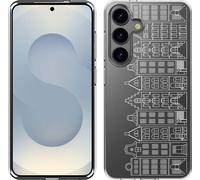Cazy Housse adaptée au Samsung Galaxy S25 Housse en silicone - Maisons de canal I