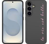 Cazy Housse adaptée au Samsung Galaxy S25 Housse silicone Noir - La Vie Est Belle