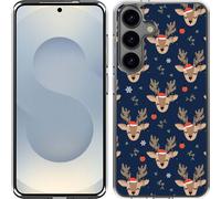 Cazy Housse adaptée au Samsung Galaxy S25 Plus Housse en silicone - Gentil renne