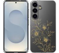 Cazy Housse adaptée au Samsung Galaxy S25 Plus Housse en silicone - Mystic Flower