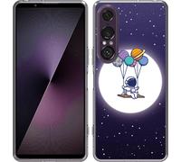 Cazy Housse adaptée au Sony Xperia 1 VII Housse en silicone - Balançoire spatiale