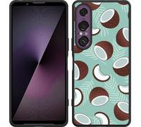 Cazy Housse adaptée au Sony Xperia 1 VII Housse silicone noir - Noix de coco