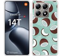 Cazy Housse adaptée au Xiaomi 14T Housse en silicone - Noix de coco