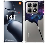 Cazy Housse adaptée au Xiaomi 14T Pro Housse en silicone - Baguette magique galaxie