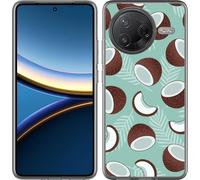 Cazy Housse adaptée au Xiaomi Poco F7 Pro Housse en silicone - Noix de coco
