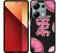 Cazy Housse adaptée au Xiaomi Poco M6 Pro Housse en silicone noir - Donut Worry