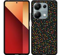 Cazy Housse adaptée au Xiaomi Poco M6 Pro Housse en silicone noir - Points heureux