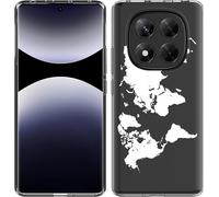 Cazy Housse adaptée au Xiaomi Poco X7 Housse en silicone - Carte du monde