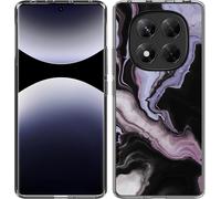 Cazy Housse adaptée au Xiaomi Poco X7 Housse en silicone - Marbre liquide