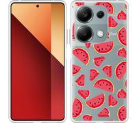 Cazy Housse adaptée au Xiaomi Redmi Note 13 Pro (4G) Housse en silicone - Pastèque